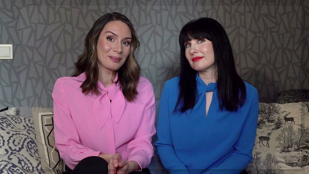 Uutisets programledarduo Jasmin Lindberg och Hanna Paimela Lindberg