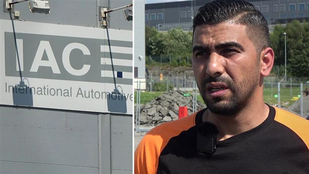 IAC skylt och anställd