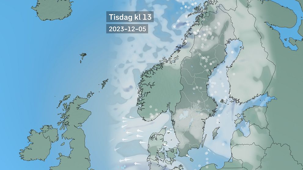 Vädret den närmsta tiden