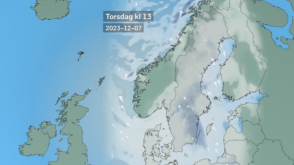 Vädret kommande dagar