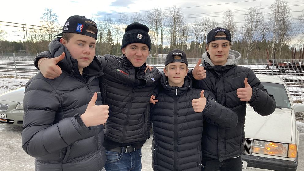 Epa-killar i Kilafors.