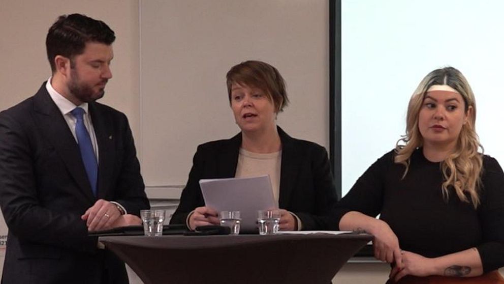 Roko Kursar (L), Katrin Stjernfeldt Jammeh (S) och Stefanan Hoto (MP)