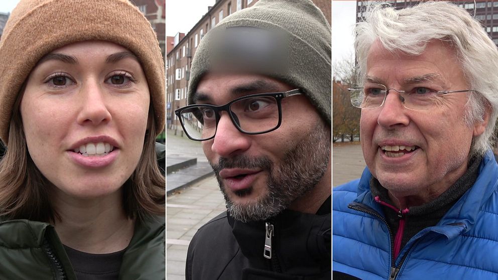 Tre personer i inslaget