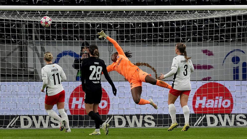 Det blev förlust borta mot Eintracht Frankfurt för Rosengård.