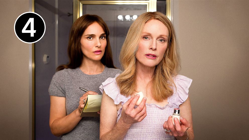 Natalie Portman och Julianne Moore i May December