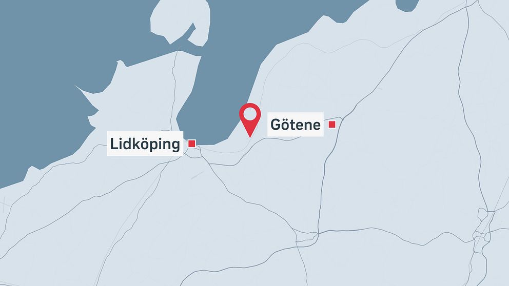 En kartbild över Källby i Götene kommun.