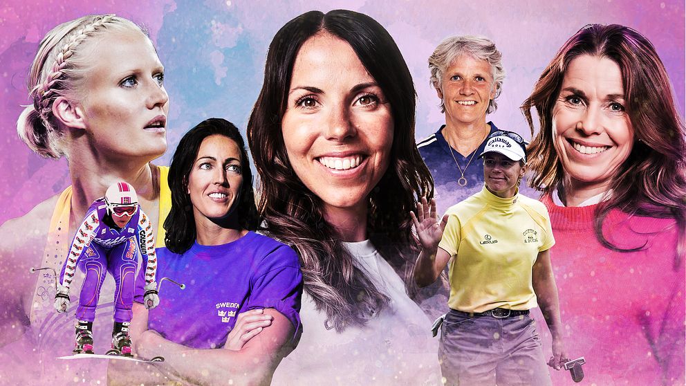 Anja Pärson, Carolina Klüft, Therese Alshammar, Charlotte Kalla, Pia Sundhage, Annika Sörenstam,  Magdalena Forsberg.