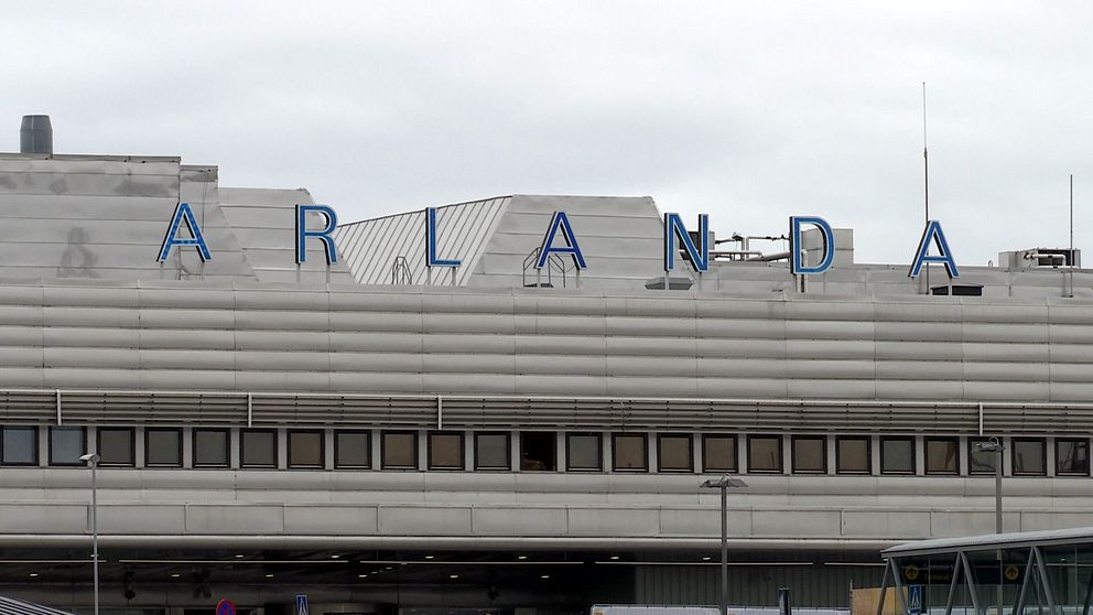 Utsidan av Arlanda flygplats i Stockholm