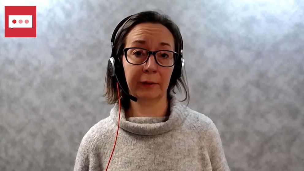 Bild från videosamtal med konsumentvägledaren Viktoria Fredholm.