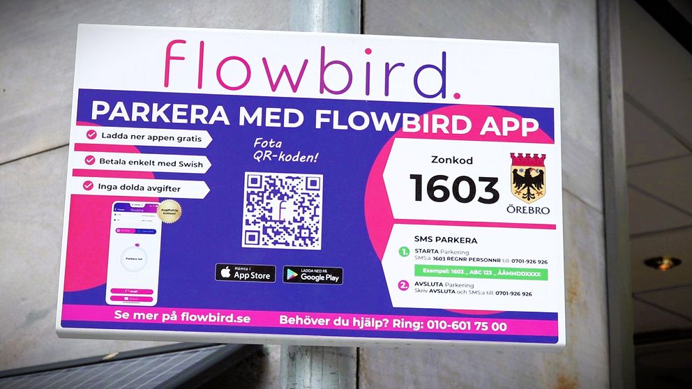 Flowbird lämnar Örebro kommun – ny app klar | SVT Nyheter