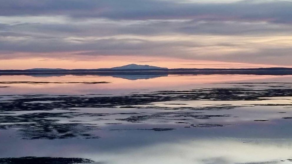 Utsikt över Storsjöflaket på Storsjön Jämtland.  Sjön är isfri.