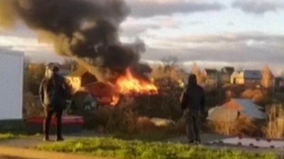 Bilder från Moskva efter drönarattacken.