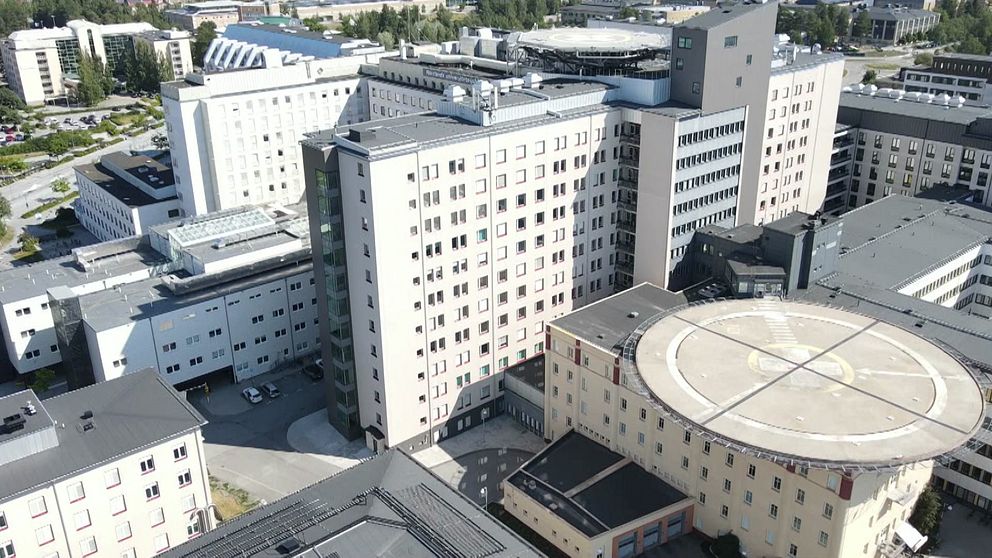 Drönarbild över Norrlands universitetssjukhus