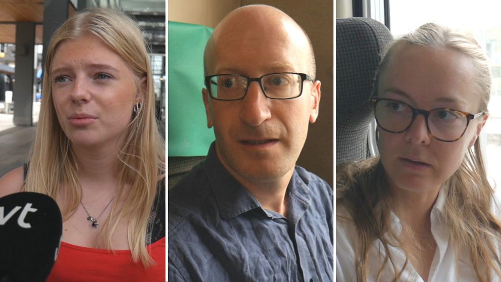 Pendlare reagerar på SJ:s besked under tisdagen.