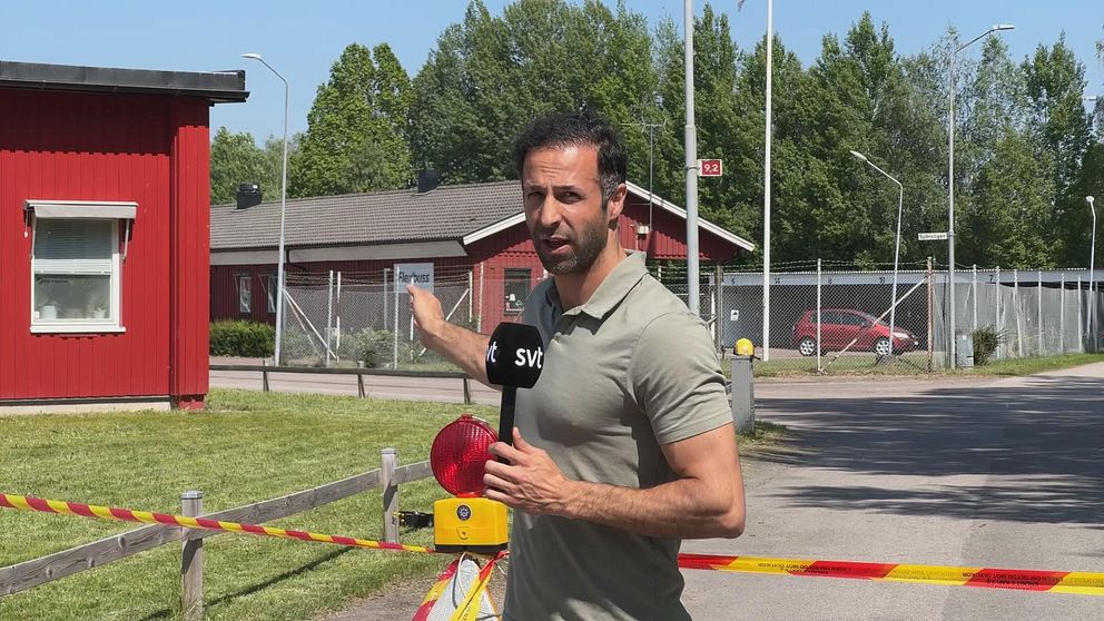 Hamed Ubaidi, reporter på SVT var på plats i Nybro där bussexplosionen inträffade på torsdagen.