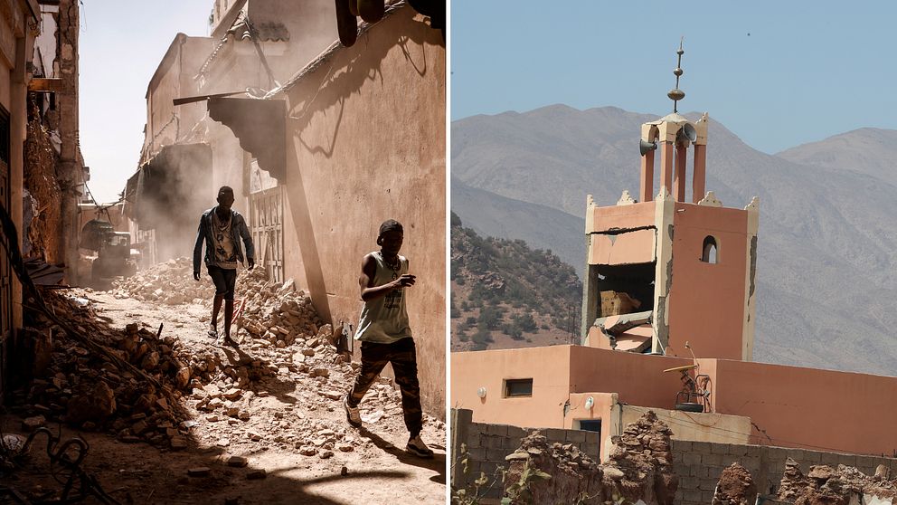 Världskulturarvsstaden Marrakech är hårt drabbat efter jordbävning