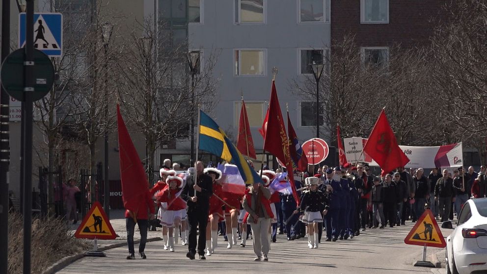 Förstamajtåg i Timrå