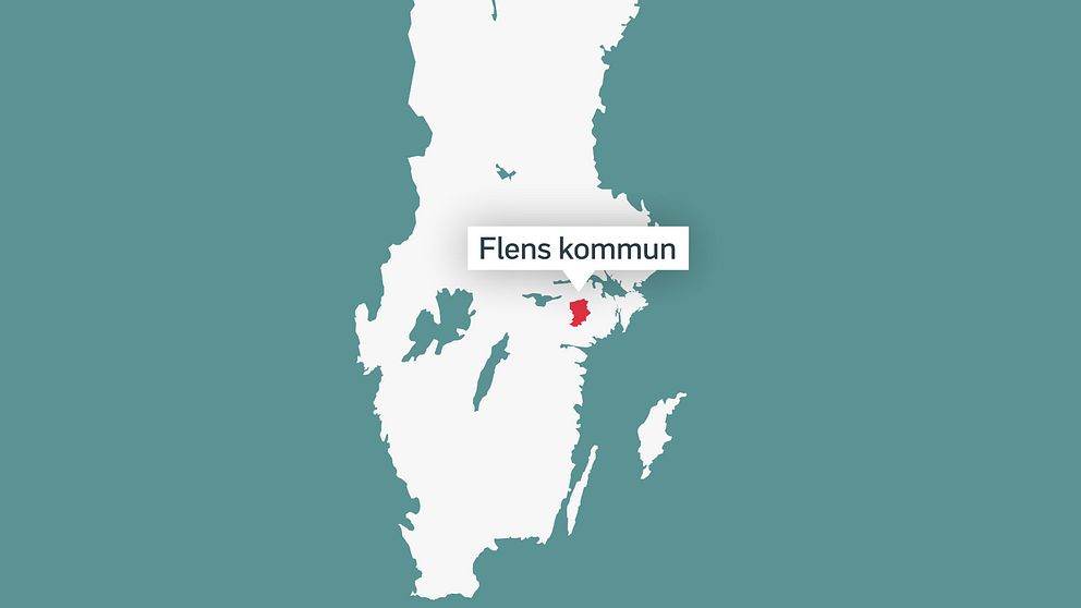 Flens kommun på karta.