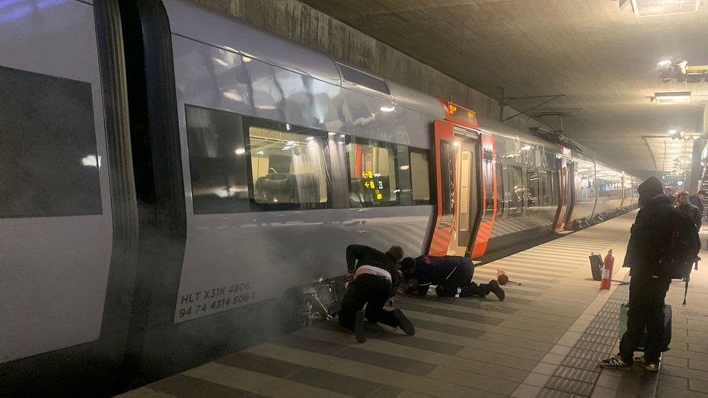 En tågstation i Malmö.