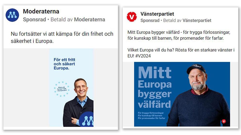 V och M-annonser