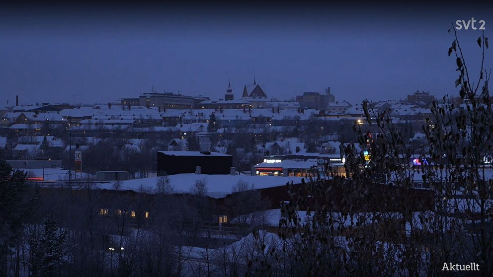 Vy över Kiruna