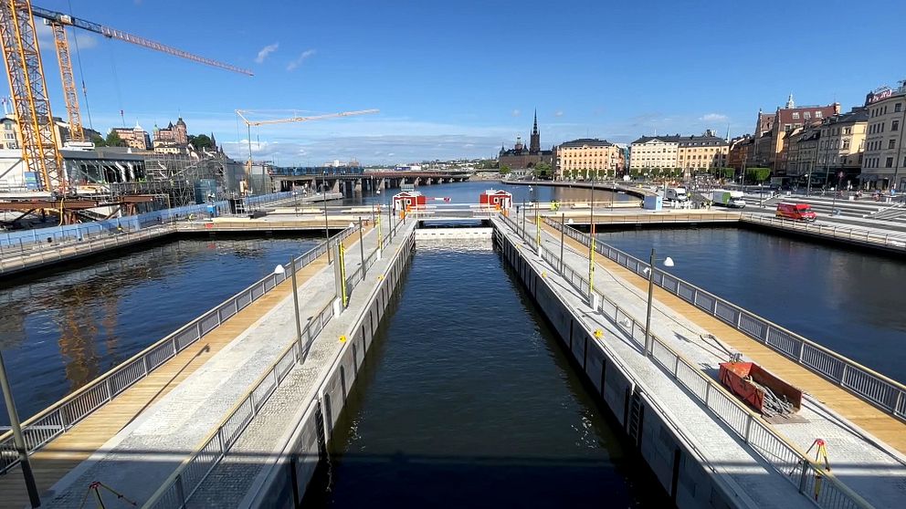 Vattentorget mellan Slussen och Gamla stan i Stockholm.