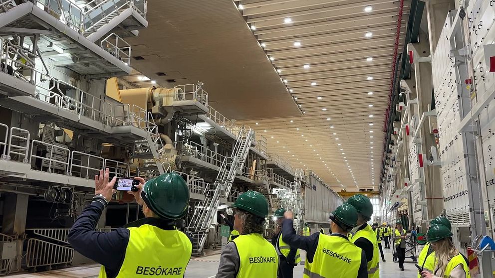Världens största pappersfabrik i Obbola utanför Umeå.