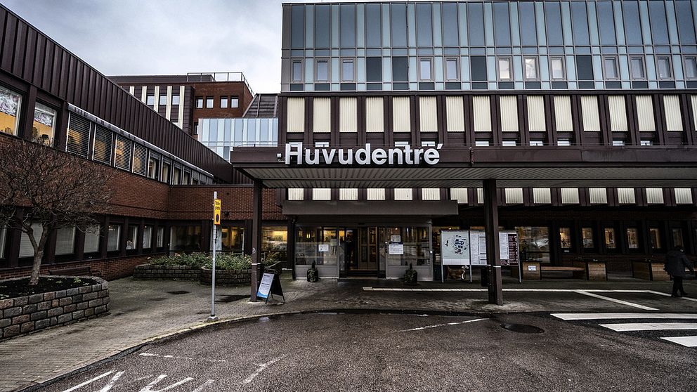 Fasaden till Blekingesjukhuset i Karlskrona.