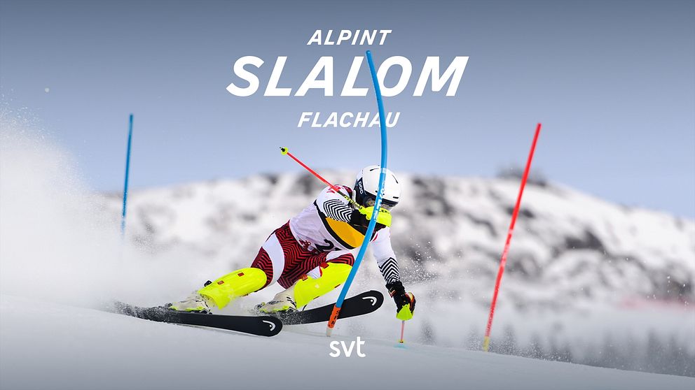 Slalom damer, andra åket från Flachau i Österrike. – Slalom damer, åk 2