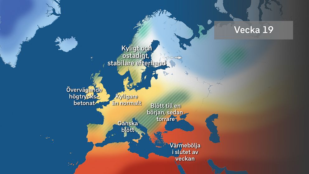 Storskalig översikt för vecka 19, 5-11 maj