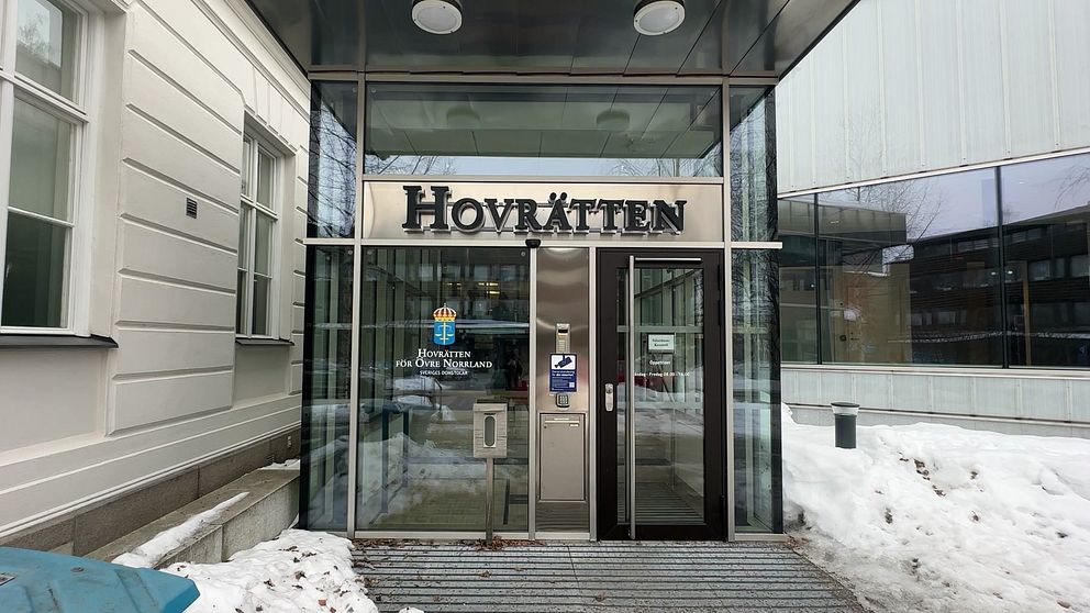 Entrén vid hovrätten för Övre Norrland i Umeå.