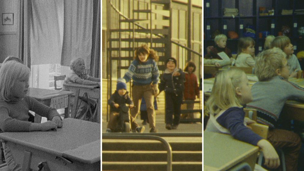 Kuvia ruotsinsuomalaisista lapsista eri vuosikymmenien ajalta