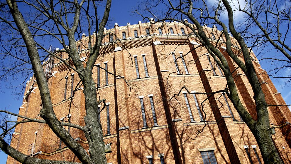 Gasklocka i Hjorthagen i Stockholm.