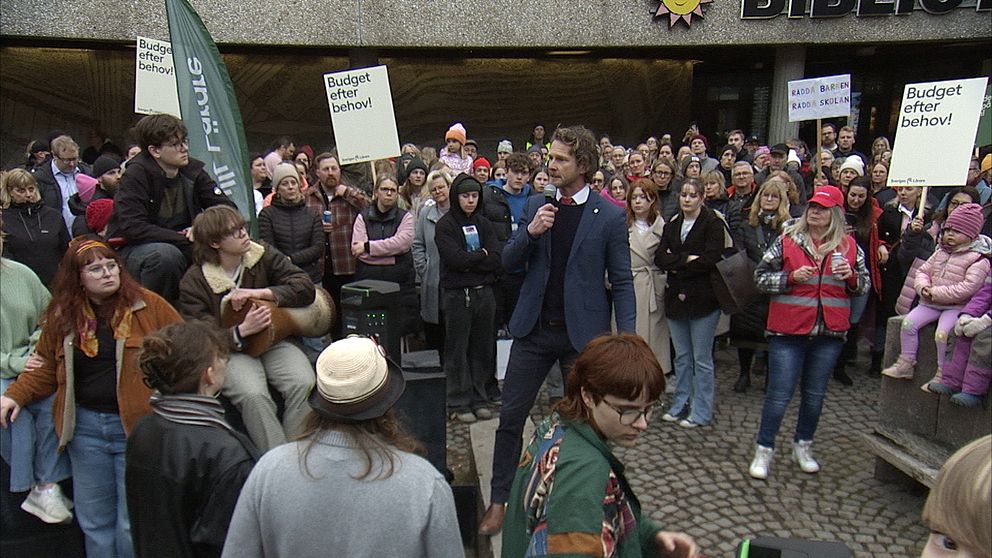 Folksamling lärar-manifestation