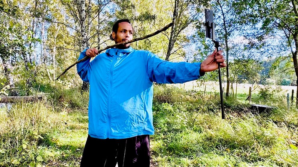 Ahmed som är känd som Sabun groda på tiktok pratar med sina följare