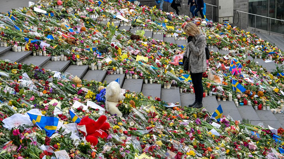 Arkivbild av trappan vid Sergels Torg 2017.