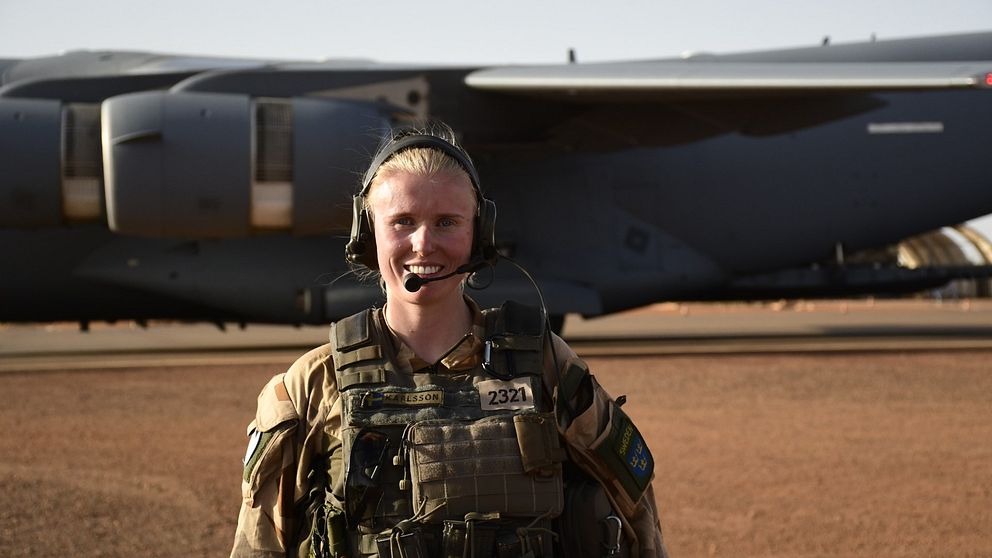 Stina Karlsson, furir i Flygvapnet, hjälpte till vid den svenska insatsen i Mali som avslutades förra året.