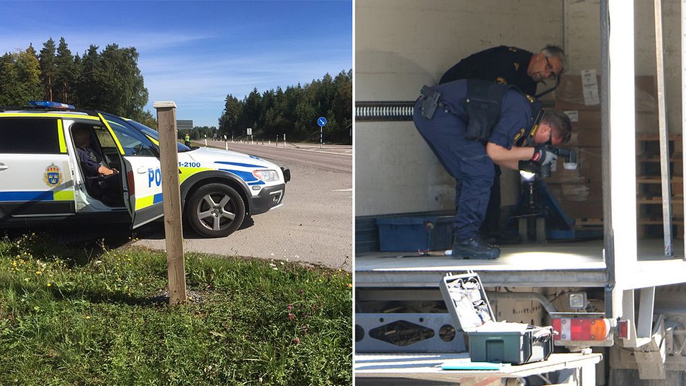 En stor polisinsats pågår just nu i Uppsala län. Polisen söker efter flera gärningsmän med flera patruller och helikopter. Rånarna ska enligt uppgift ha lagt ut fotanglar under flykten.