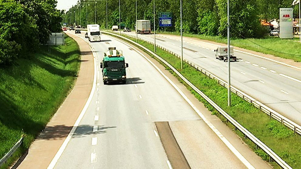 Incidenten inträffade på E18 i Karlstad