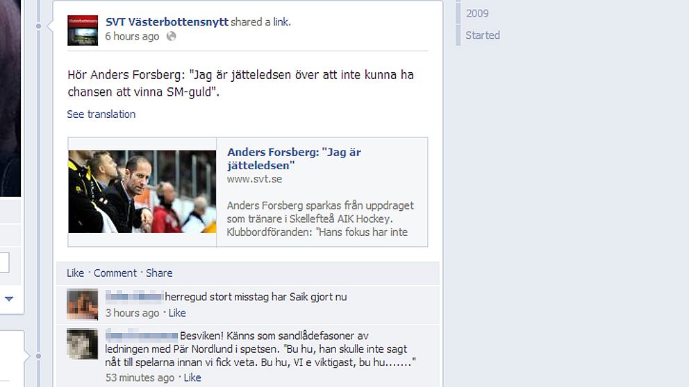 Från Västerbottensnytts facebooksida.
