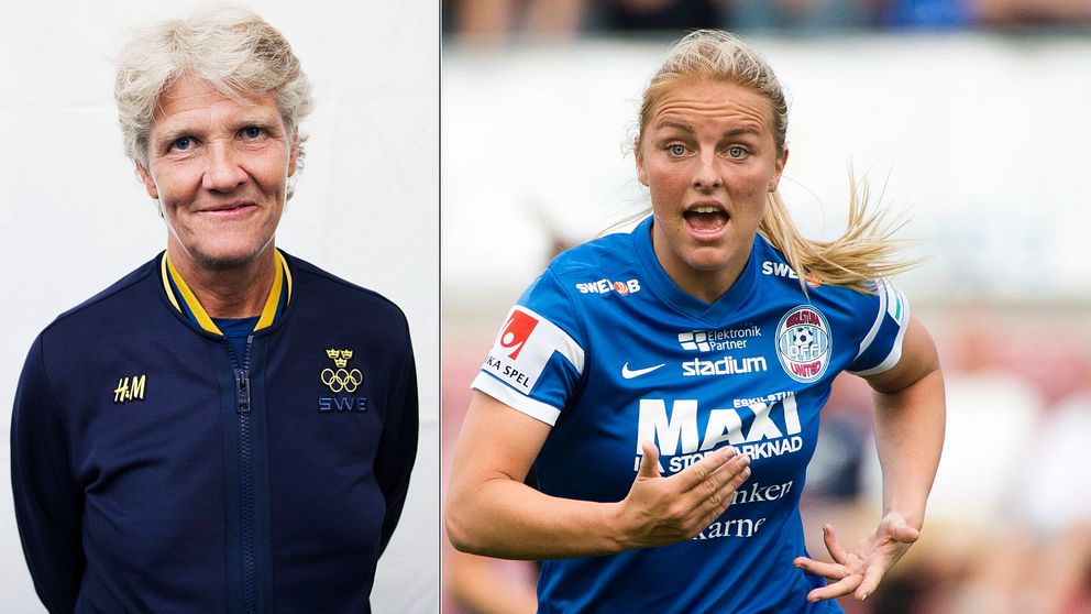 Mimmi Larsson togs ut i Pia Sundhages EM-kvaltrupp.
