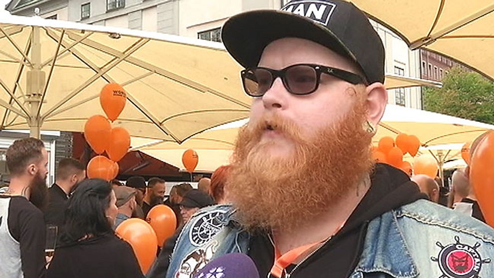 Jimmy Grönfoss, en av kaptenerna för skäggklubben Bearded Villains i Sverige