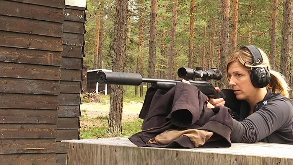 Linda Marklund jägare ensam tjej i jaktlaget Kulfors Vindeln