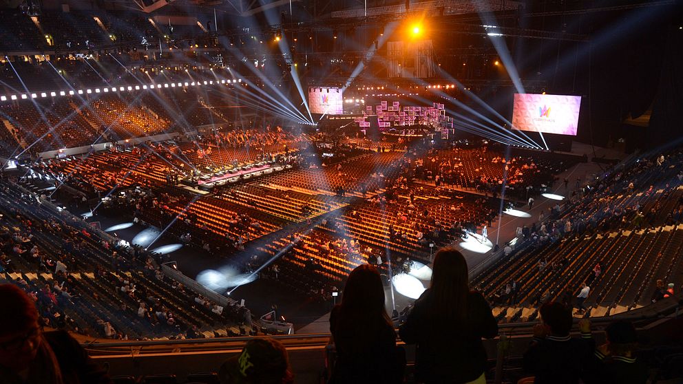 Inför finalen av Melodifestivalen 2016.