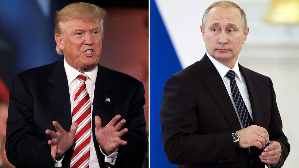 Donald Trump och Vladimir Putin.