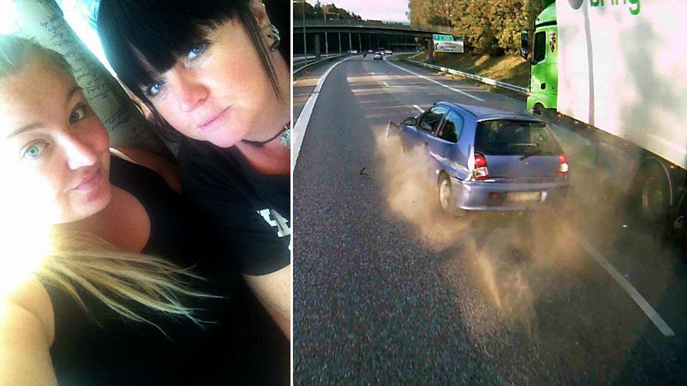 Mor och dotter som var inblandade i trafikolyckan i Örebro där den vållande motorcykeln smet.