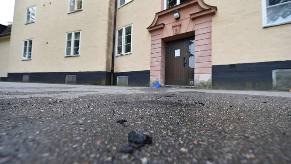 Lägenhetsbrand på Kungsgatan i Katrineholm natten mot fredag.