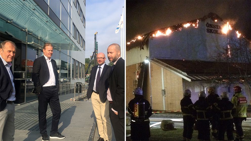Försvarsadvokarena i målet/Önsta skola i brand