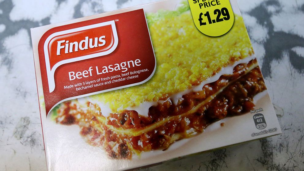 Findus lasagne visade sig innehålla hästkött.