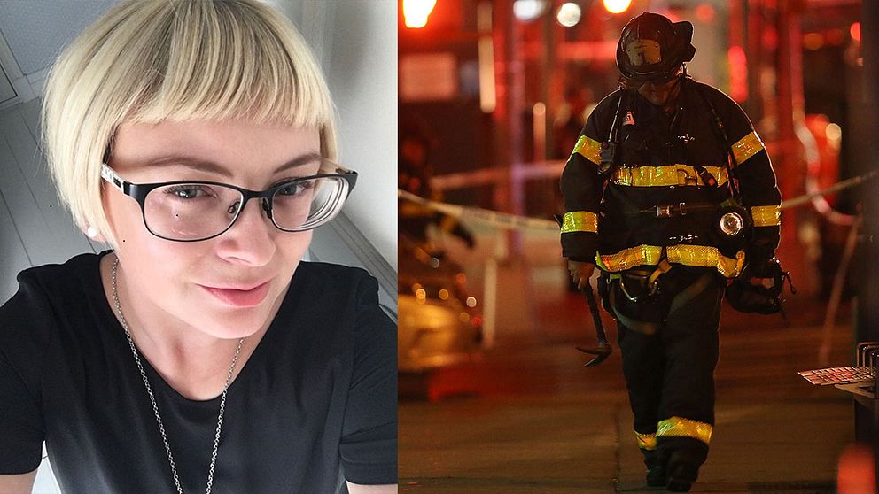 Hannah-Sophia Karjalainen, från Härryda, befann sig fyra gator från explosionen: ”Det som kändes mest var när vi såg tv-bilder på människor som skadats.”